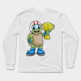 Turtle as champion with a trophy Long Sleeve T-Shirt